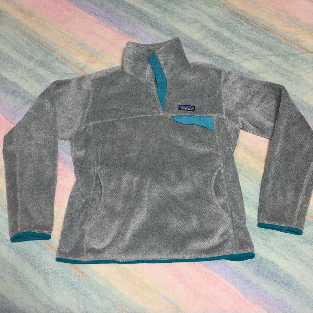 Patagonia Womens Gray Re -Tool Snap T Pullover Fleece Medium Gorpcore Sweatshirt